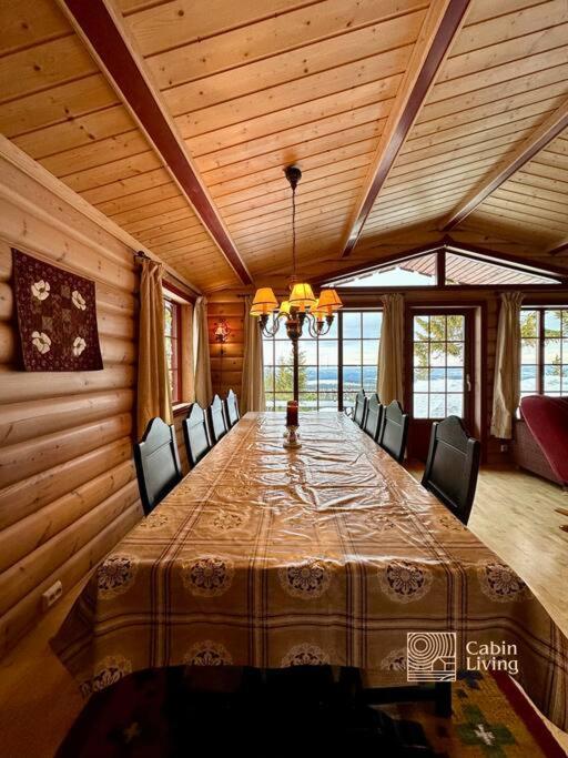 Large Cabin Sjusjoen Best View, Sauna, Ski Inout Exterior photo