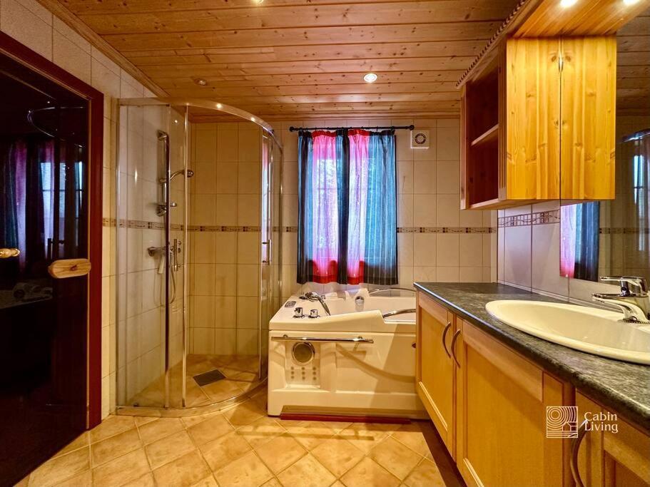 Large Cabin Sjusjoen Best View, Sauna, Ski Inout Exterior photo