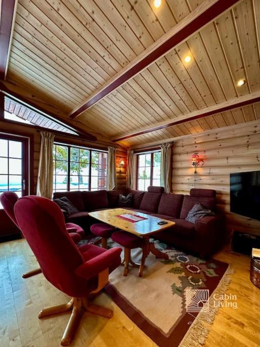 Large Cabin Sjusjoen Best View, Sauna, Ski Inout Exterior photo