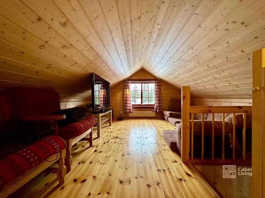 Large Cabin Sjusjoen Best View, Sauna, Ski Inout Exterior photo